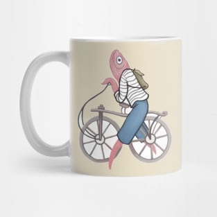 Fish on a Bicycle Mug